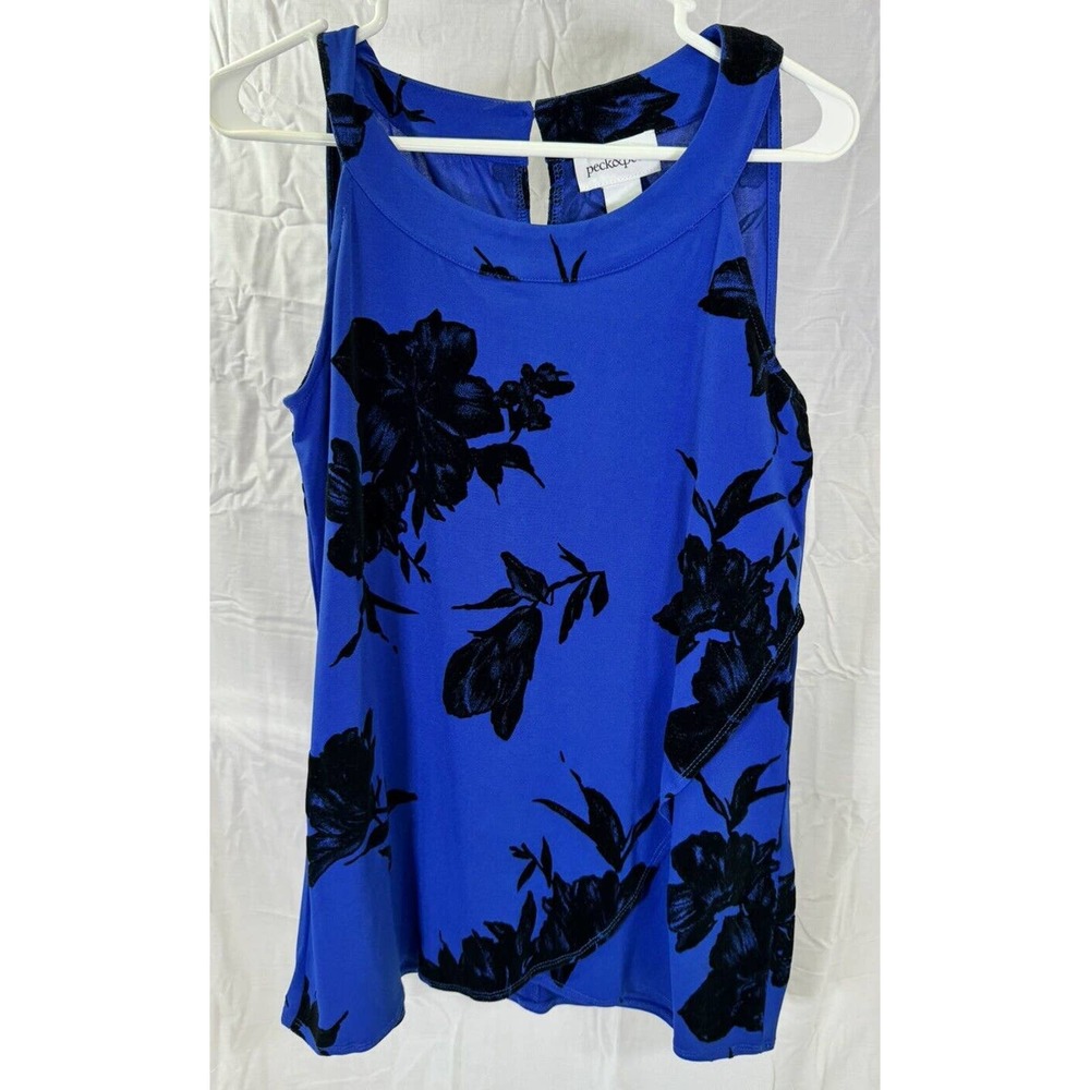 Peck & Peck Blue‎ Black Top Small